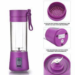 Portable Rechargeable Juice Blender – USB Electric Mini Smoothie Maker (380ml) | Travel & Home Use