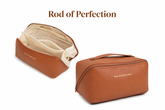 Luxury PU Leather Cosmetic Makeup Bag – Stylish Travel Pouch for Women (Water-Resistant & Spacious)