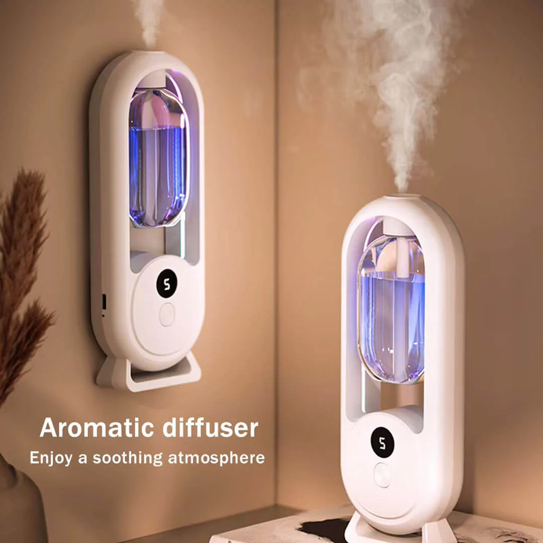 Rechargeable Wall-Mounted Essential Oil Diffuser with Timed Spray
