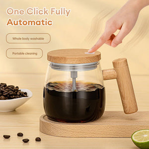 Self Stirring Coffee Mug with Lid/Handle 400ml