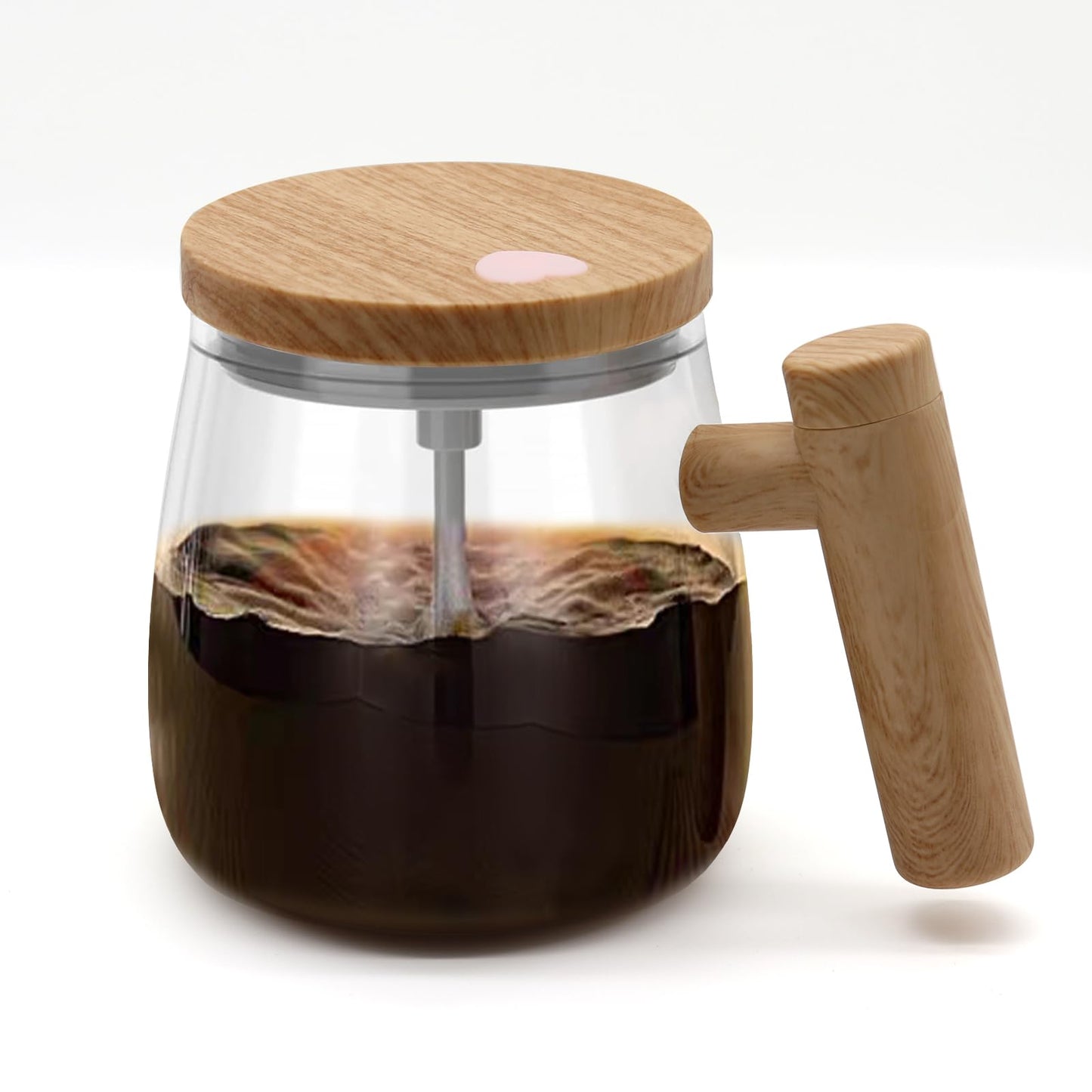 Self Stirring Coffee Mug with Lid/Handle 400ml