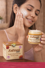 Zafrani Gold Brightening & Glowing Beauty Cream – Natural Saffron Extract for Radiant, Even & Healthy Skin