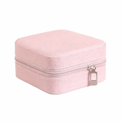 Portable Jewelry Organizer Box – Compact Travel Jewelry Case with Soft Velvet Interior (Water-Resistant & Multi-Compartment)