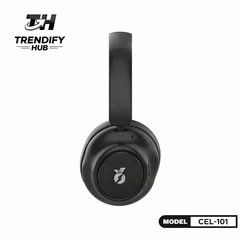 CEL-101 ANC Wired/Wireless Over-Ear Headphones – Active Noise Cancelling, All-Day Comfort, Deep Bass Sound