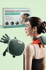 Rechargeable Shoulder & Neck Massager – Deep Kneading Heat Therapy | Cordless & Portable Pain Relief Device