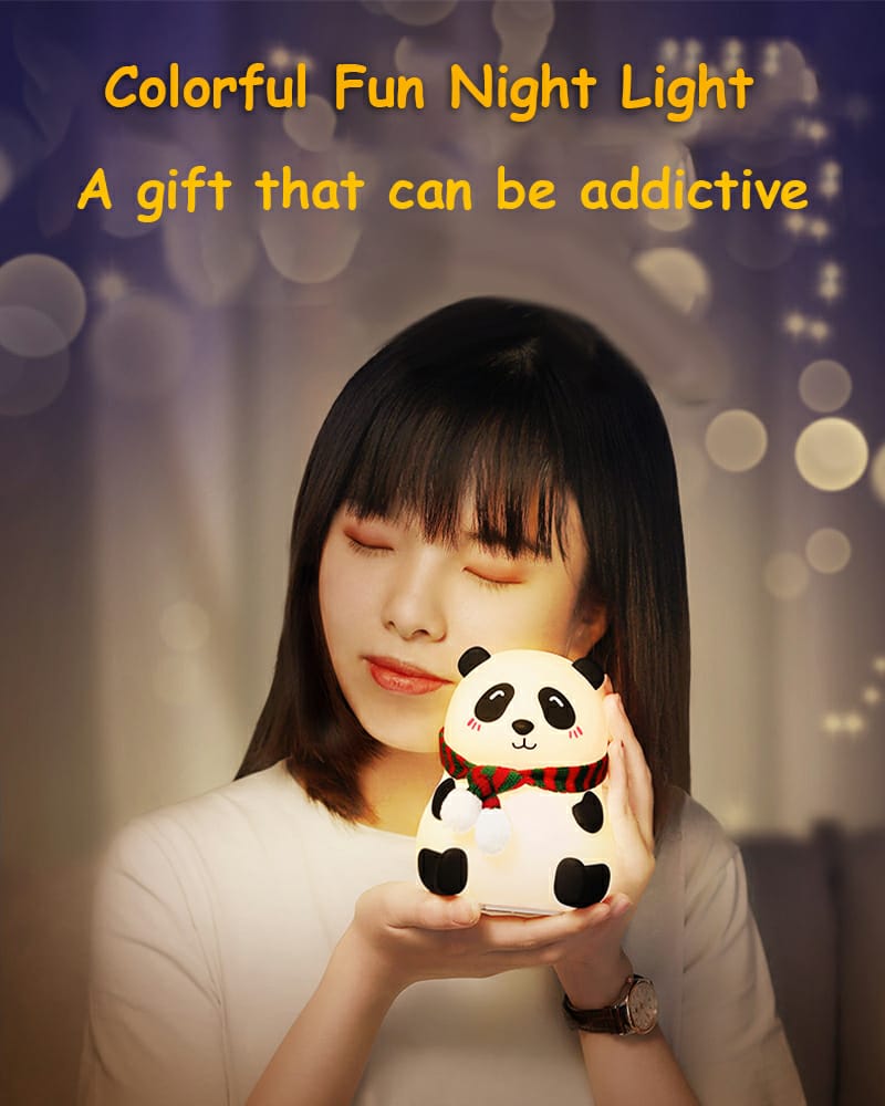 Cute Panda Silicon Night Lamp