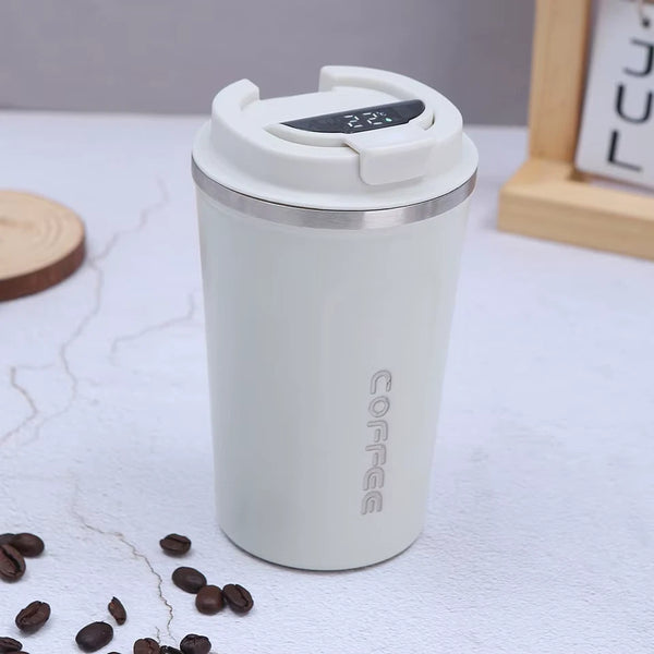 500ml Smart Temperature Display Coffee Mug ☕ | Premium Stainless Steel