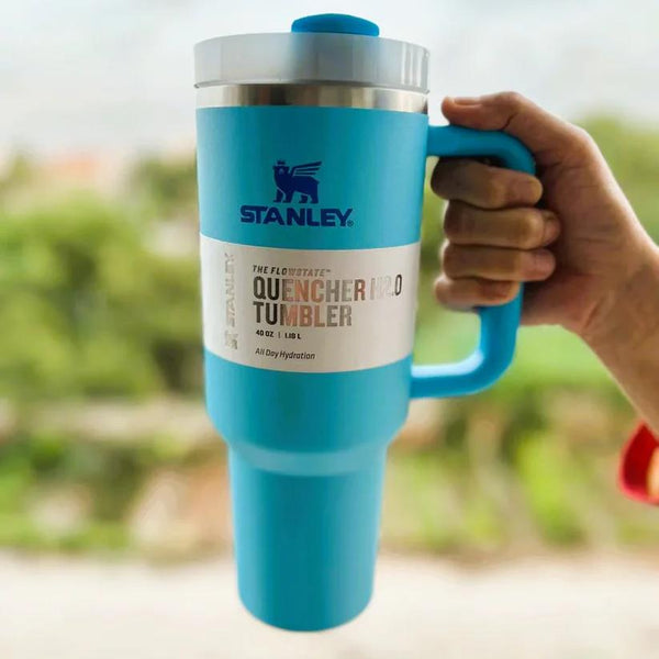 Stanley Stainless Steel Tumbler – 40oz Sky Blue Leakproof Travel Cup